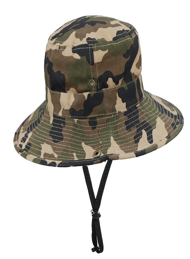 OVOY Toddler Sun Hat Bucket Boys-Camouflage Fishman Cap Packable (Camo,52cm Suggest for 2-3years Old Kids) - Image 1