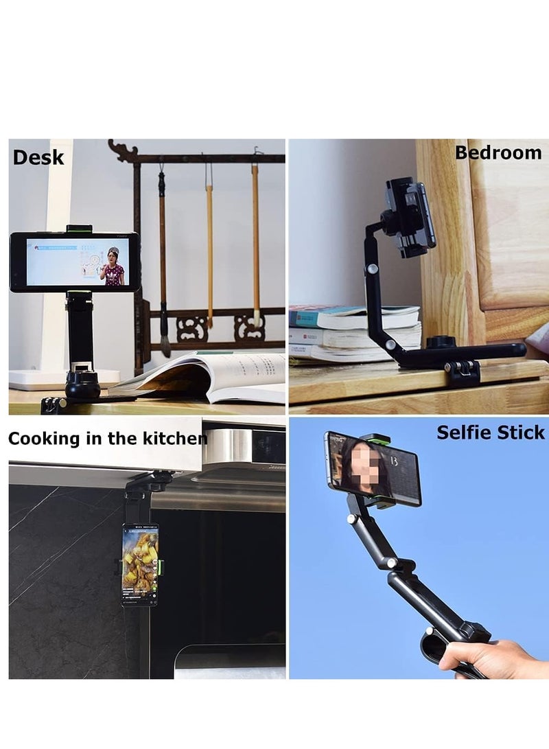 ELTRAZONE Sun Visor Car Phone Holder Mount Multifunctional Cell Phone Stand Universal Adjustable Arm Cradles Car Holder Mount Phone Car Clip Mount for Sun Visor Rearview Mirror Steering Wheel (Green) - Image 5