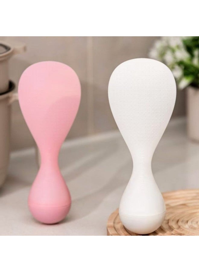 Tumbler Anti-sticking Rice Rice Spoon Household Style Easy-to-clean Rice Spoon Kitchen Vertical Non-hurting Pot Rice Spoon-Color:Blue-Specifications:Opp Bag - Image 2