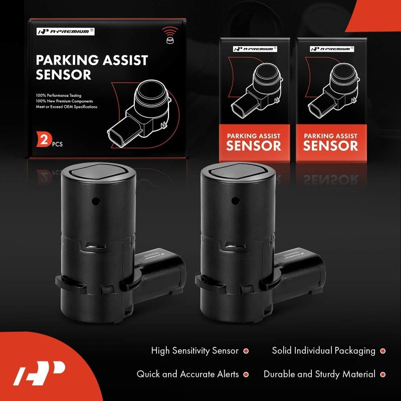 A-Premium 2-Pc Rear Reverse Backup Parking Assist Sensor Compatible With Select Ford & Lincoln & Mercury - F-150  F-250 F-350 F-450 F-550 Super Duty  Explorer  Escape  Expedition  Blackwood  Mariner - Image 3