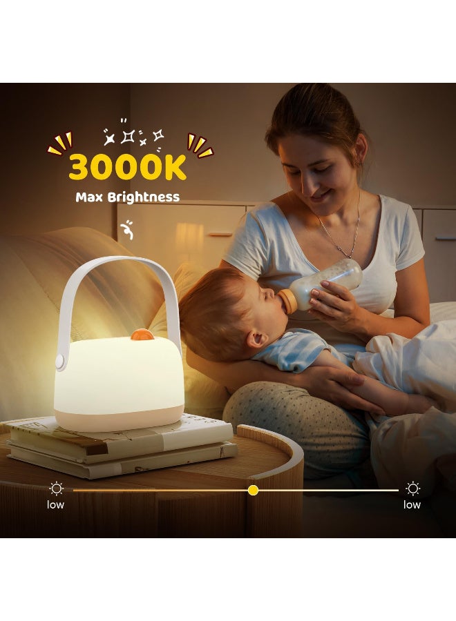 Portable Children's Night Light, Stepless Dimmable Bedside Lamp, Eye-Caring LED - Image 1
