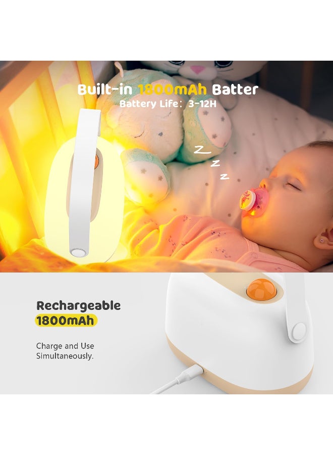 Portable Children's Night Light, Stepless Dimmable Bedside Lamp, Eye-Caring LED - Image 5