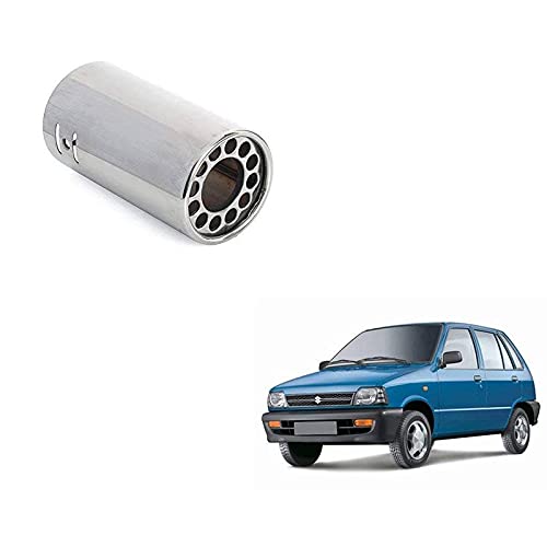 Supremechoice Car A1 Quality Single Oval Pipe Car Exhaust Silencer Tipe Chrome For Maruti Zen Old - Image 4
