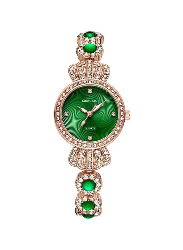 Women Crown Quartz Watch Fashion Bracelet Jewelry Wristwatch