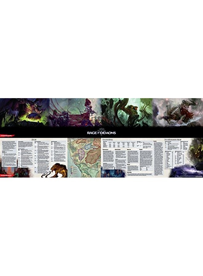 Gale Force Nine, Dungeons & Dragons: Rage of Demons Dungeon Master's Screen - Full Art, Multicolor DM Screen - Image 3