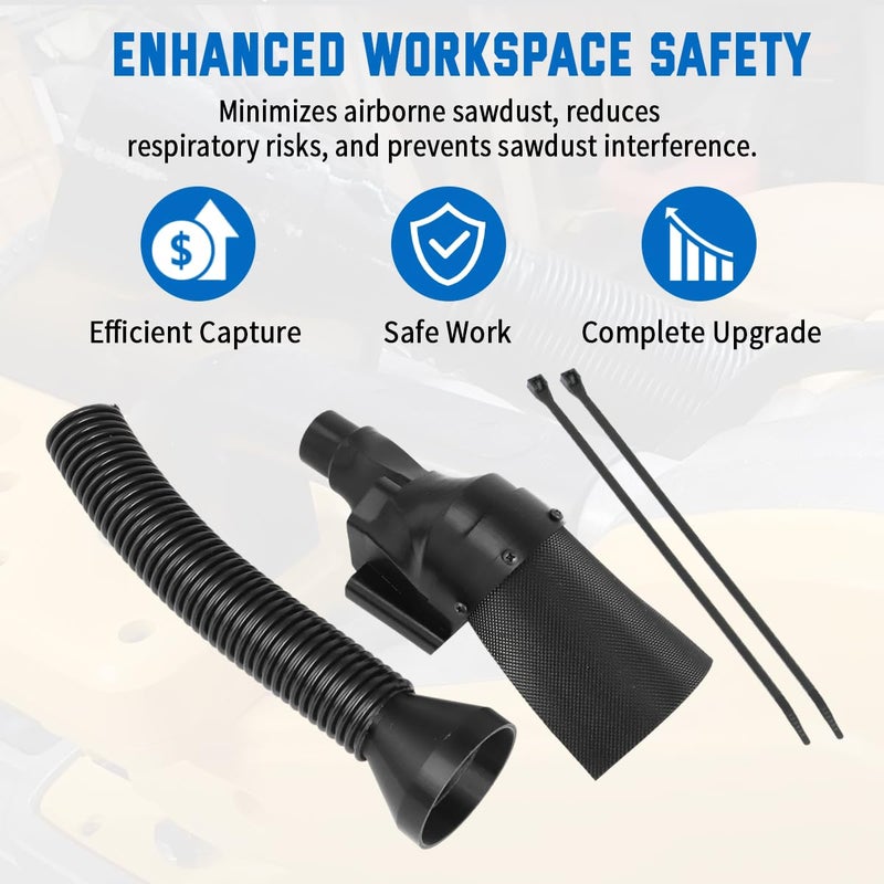 MOTOQUEEN For DEWALT Miter Saw Dust Collection Upgrade Complete Kit for DWS709, DW718, DWS779, DWS780, DWS782, DHS790 - Image 4