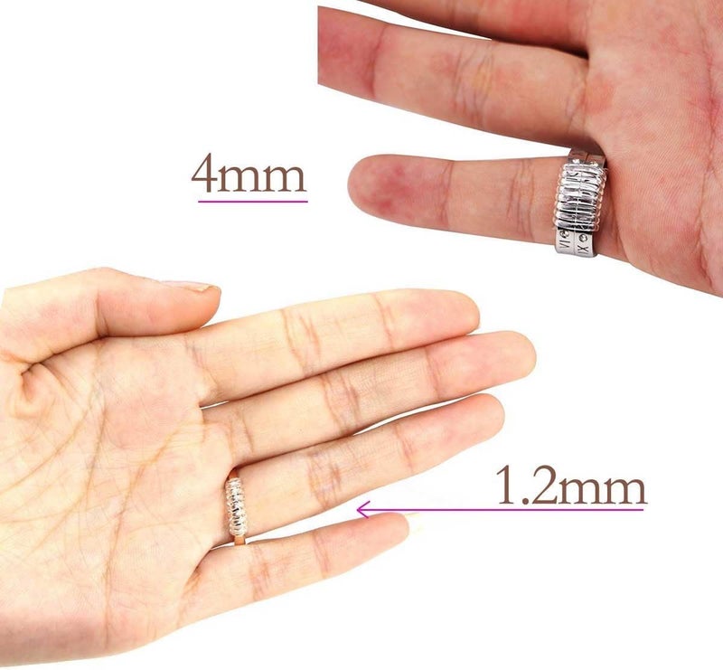 Coopache Invisible Ring Size Adjuster for Loose Rings – Ring Guard, Ring Sizer, 4 Sizes Fit Almost Any Ring. [12pcs] - Image 4