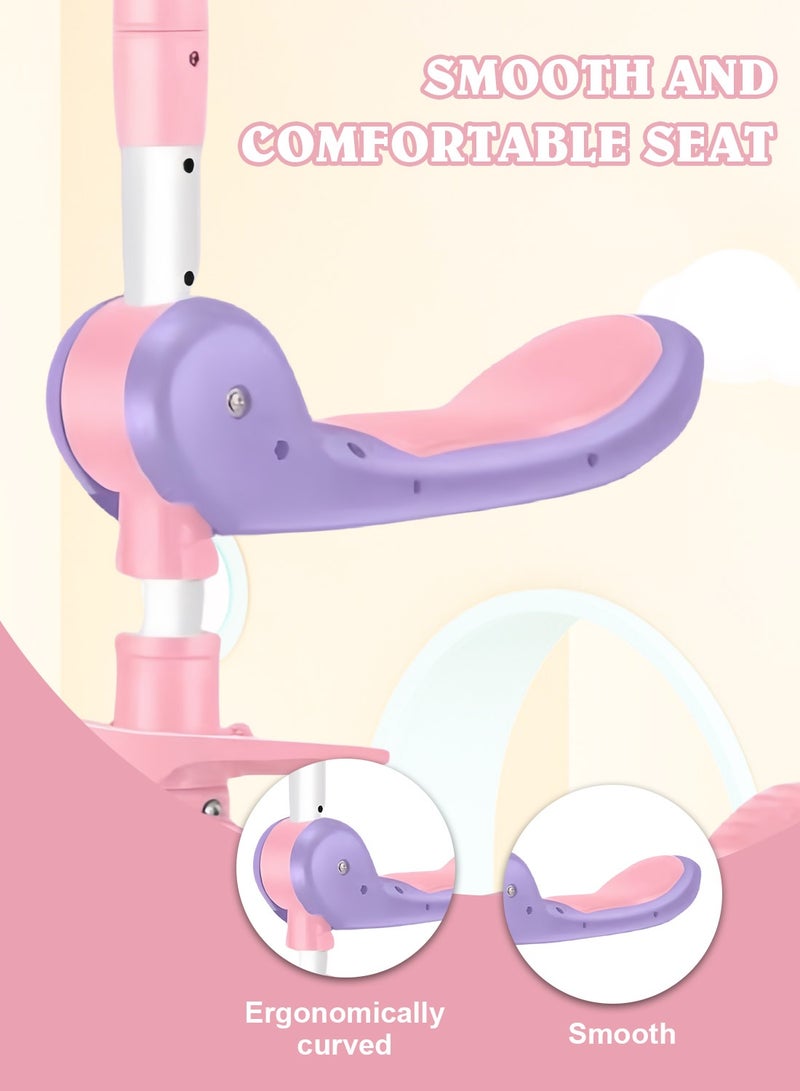 Sharpdo 3 in 1 Kids Kick Scooter, with Flashing Wheel and Adjustable Height, Foldable Scooter Outdoor Activities, for 2-12 Year Boys and Girls - Image 4