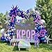 kozee Chrome Purple and blue Disco Balloon garland Arch Kit 160pcs Metallic disco party with Star disco ball balloons for Galaxy kpop music theme birthday 2025 new year graduation prom decorations - Image 3