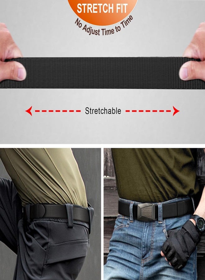 KEMISANT Stretch Belt Men-Adjustable Tactical Work Belt Gift For Men Rigger Heave Duty-Fun Buckle(Black,28"-34" Waist Adjustable) - Image 5