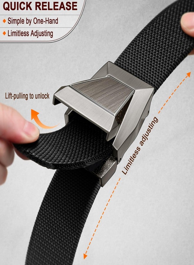 KEMISANT Stretch Belt Men-Adjustable Tactical Work Belt Gift For Men Rigger Heave Duty-Fun Buckle(Black,28"-34" Waist Adjustable) - Image 3