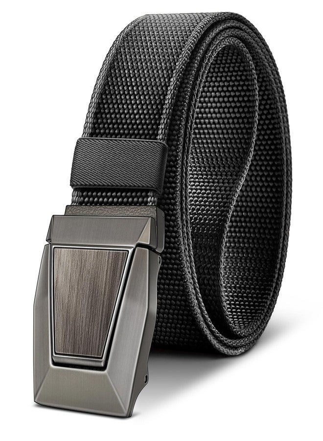 KEMISANT Stretch Belt Men-Adjustable Tactical Work Belt Gift For Men Rigger Heave Duty-Fun Buckle(Black,28"-34" Waist Adjustable) - Image 1