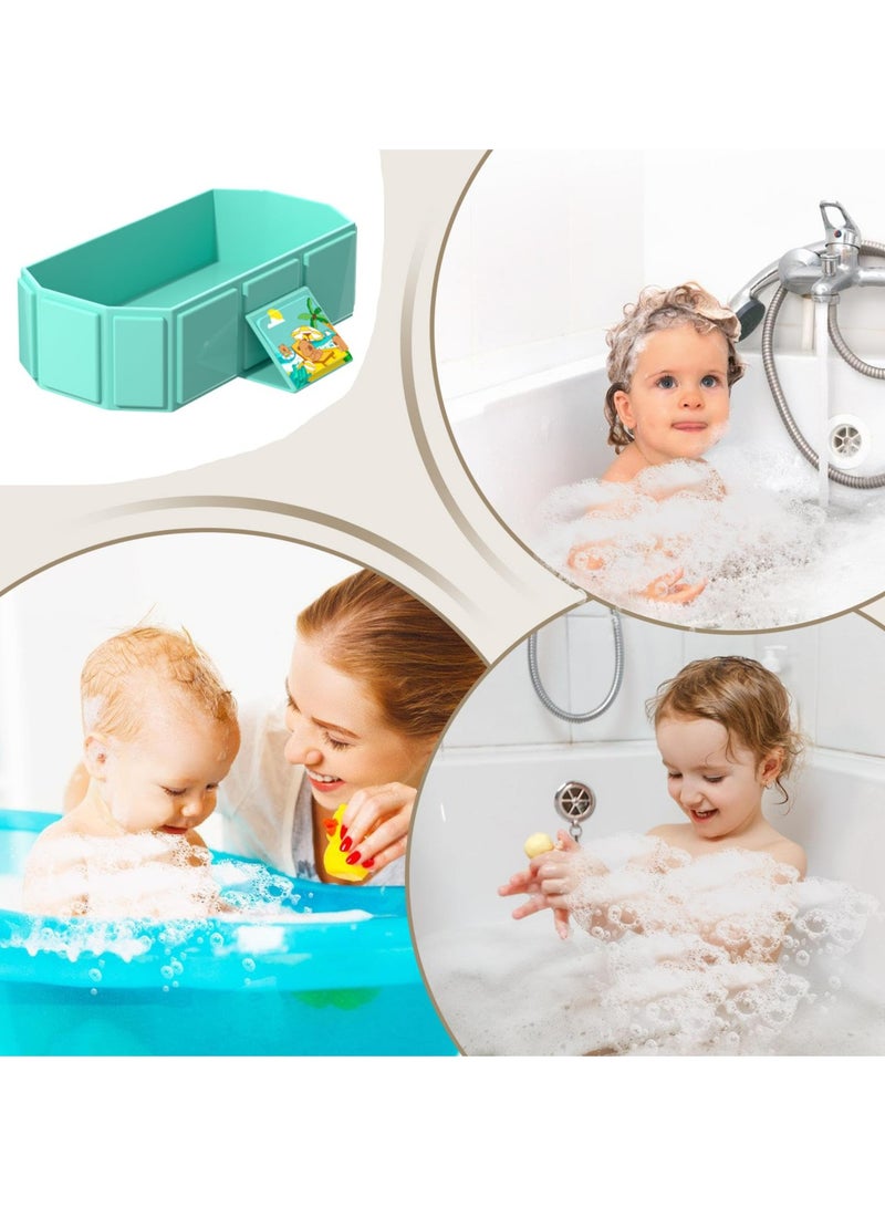 Dominy Baby Folding Bathtub, Kids Bathtub with Non-Slip Base, with Thermostatic System, for 0-5 Years Old, Travel Essential, Anti-Slip Design, Space-Saving Structure, Ideal for Bathroom Nursery Travel Hotel Daycare - Image 5