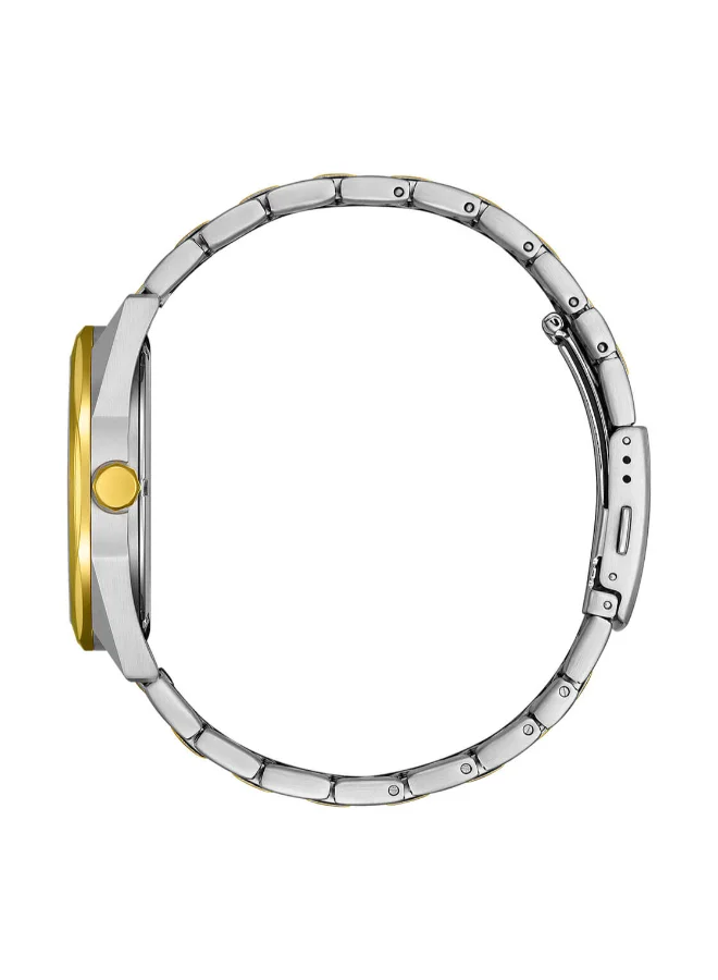 CITIZEN Men's Stainless Steel with Two-Tone Gold Plating Strap Eco-Drive Standard Watch BM7604-80E - 41 mm