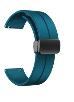 Watch New Version Magnetic Buckle Soft Silicone Sport Band for Redmi Watch 5 Active Smart Watch Men Women - Turquoise  - Image 1