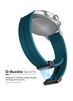 Watch New Version Magnetic Buckle Soft Silicone Sport Band for Redmi Watch 5 Active Smart Watch Men Women - Turquoise  - Image 2