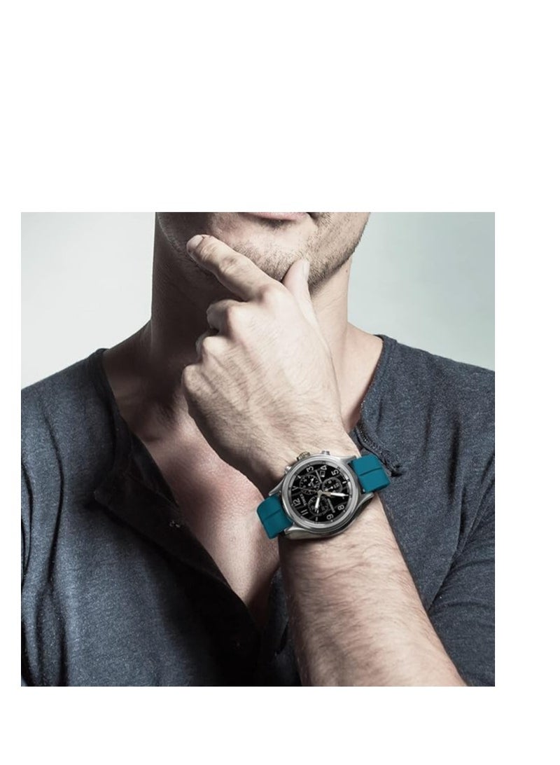Watch New Version Magnetic Buckle Soft Silicone Sport Band for Redmi Watch 5 Active Smart Watch Men Women - Turquoise - Image 3