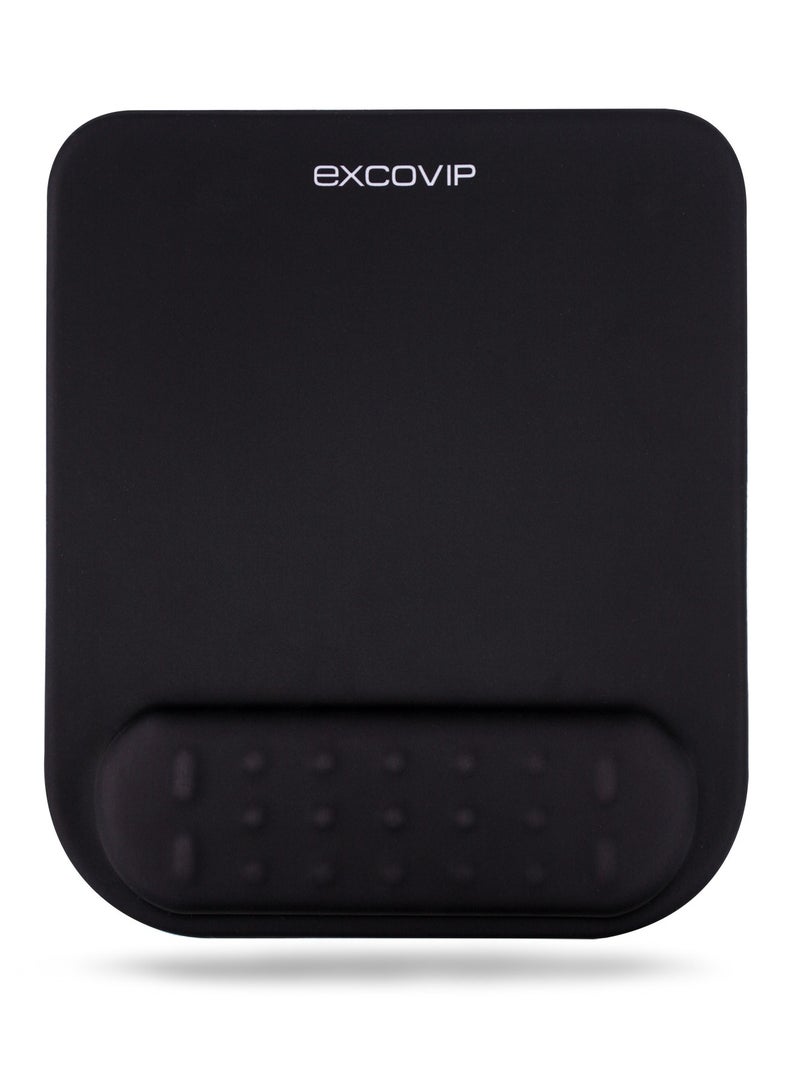 excovip Gel Mouse Pad Wrist Rest Memory-Foam Ergonomic Mousepad,Soft And Comfortable Mouse Pads For Gaming, Computer, Laptop, MacBook, Home u0026 Office,Black 9391 - Image 1