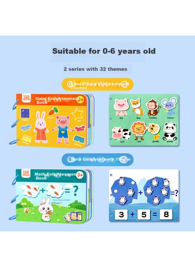 YSR Yisirian Quiet Sticker Book, Children's Magic Tape Tear-off Book, Baby 0-1 Years Old, Concentration Training, Early Education Toy - Image 3