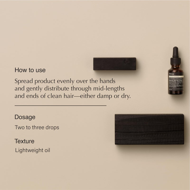 Aesop Shine Hair and Beard Oil | Moisture-Rich, Silicone-Free Oil for Full Beards and Hair | Softens Coarse Texture | No Greasy Buildup | Earthy Citrus Scent | 0.8 oz / 25 mL - Image 2