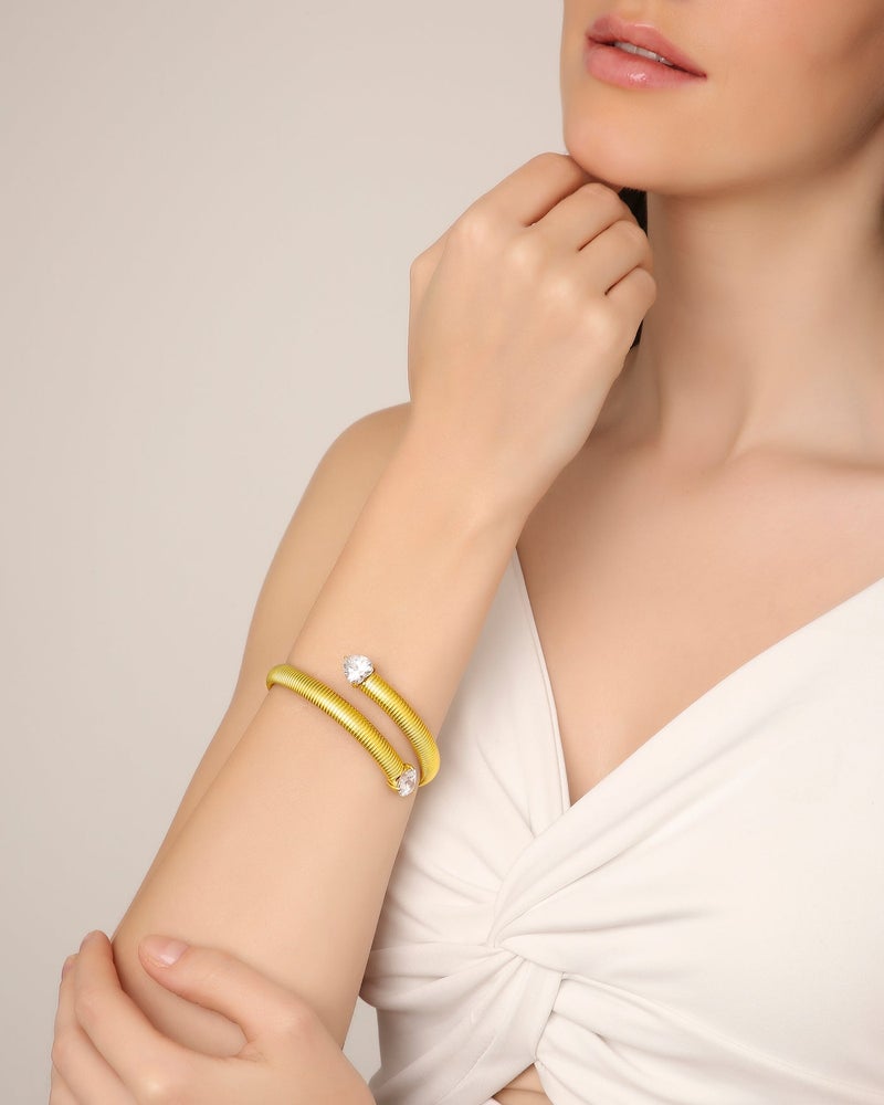 TAAHIRA 18K Gold Plated Women’s Bracelet – Waterproof, Anti-Tarnish, Everyday Wear - Image 1