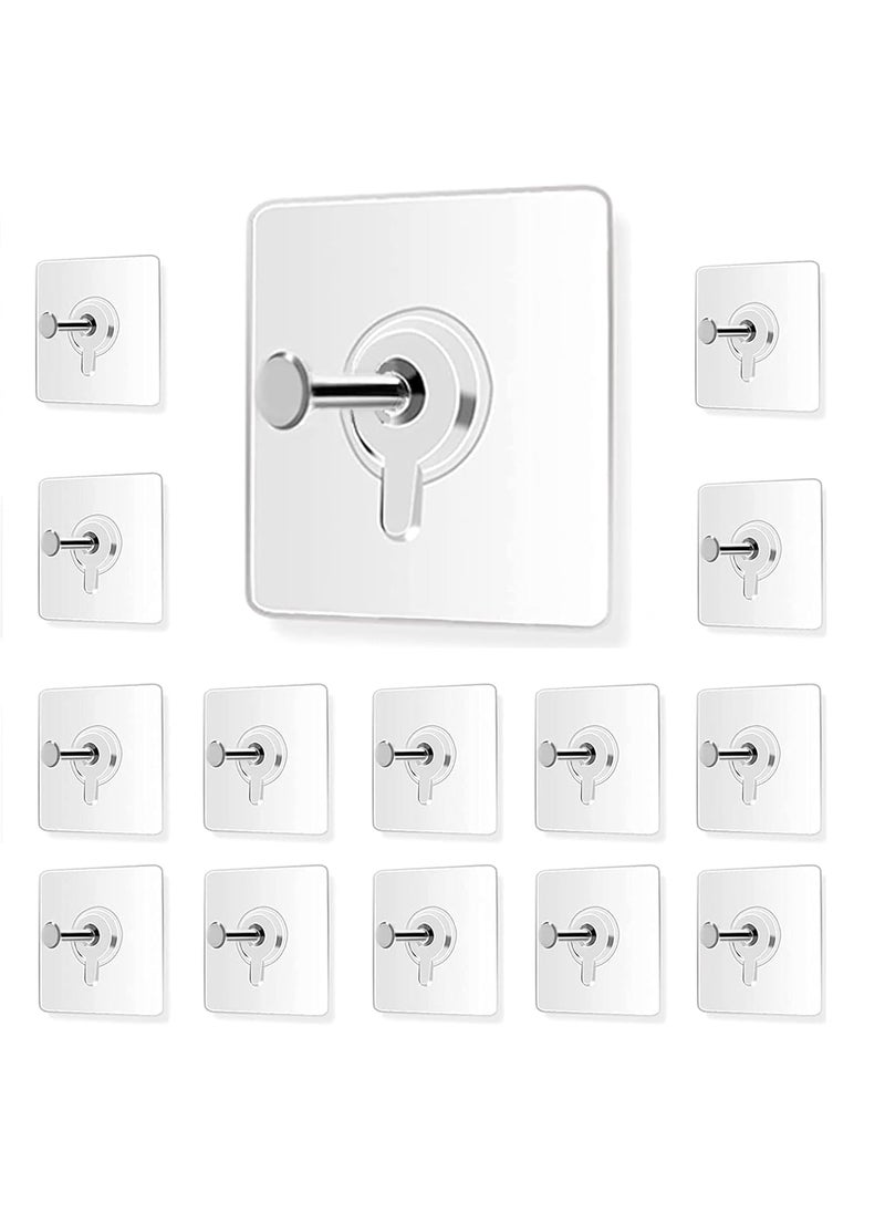 RUDVED RUDVED Photo Frame Hooks for Wall Without Drilling Self Adhesive Hooks for Wall Heavy Duty Strong Nail Free for Hanging Photo Frame Wall Clock Kitchen Accessories Items Pack of 10  - Image 1
