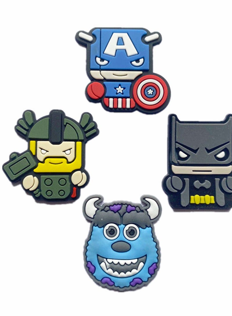 SYOSI Shoe Decoration Charms 25 Pcs Super Hero Shoe Charm for Crocs Charm for Hole Hole Shoe Buckle Party Favors ​Mini Charm Bracelet Wristband Decoration for Men Women Kid - Image 2