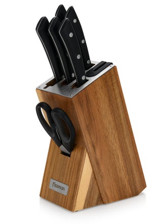 7-Piece Knife Set Weimar with Wooden Block with Built-In Sharpener - pzsku/Z003A2AB779720919C451Z/45/_/1706343116/f571aba4-95d3-486e-bce6-b67970573e11