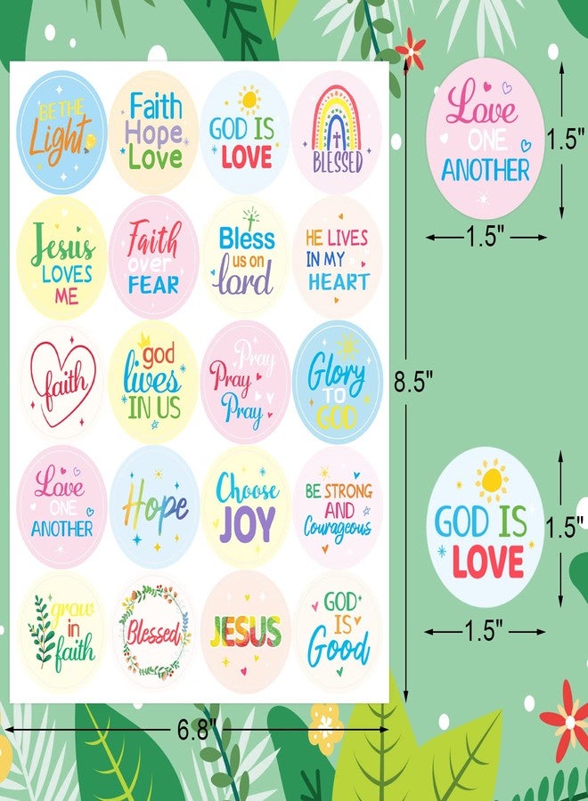 Fancy Land Christian Easter Stickers for Kids Religious Jesus Sticker Cross Decals for Party Favors Sunday School Supplies Toddlers Prizes 200Pcs - Image 3