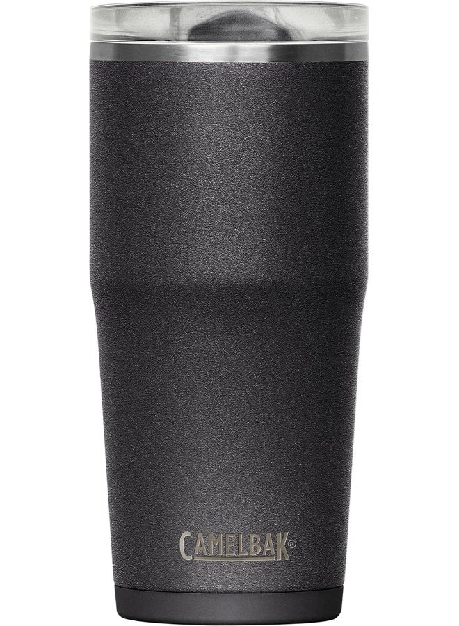 CAMELBAK كوب كاملباك ثرايف المعزول بالفراغ من الفولاذ المقاوم للصدأ - 600 مل - غطاء مانع للتسرب، أسود - Image 1