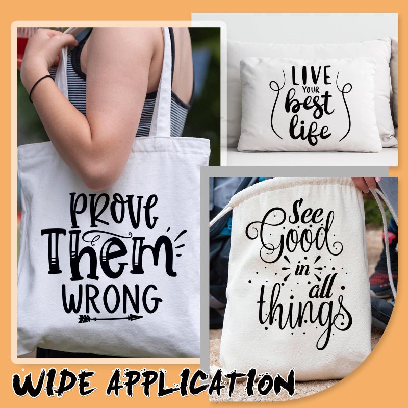 Dazoratix Inspirational Iron on Transfers - 20 Sheets Motivational DTF Ready to Press Heat Patches Vinyl Designs Mental Health Positive Stickers Decals for Women T Shirts Clothes DIY Crafts Decoration - Image 4