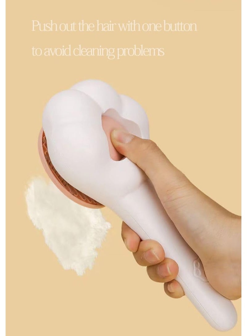 Cat Grooming Brush with Release Button Self Cleaning and Skin Friendly Grooming and Shedding Tool for Long and Short Haired Cats and Dogs - Image 5