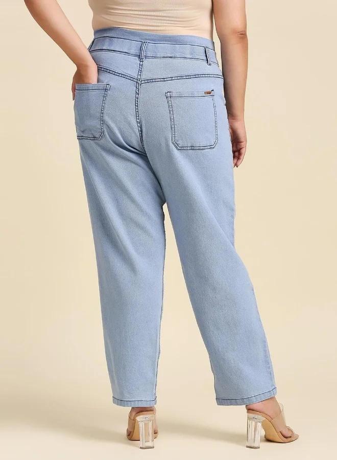 هاي ستار Women Blue High-Rise Stretchable Jeans