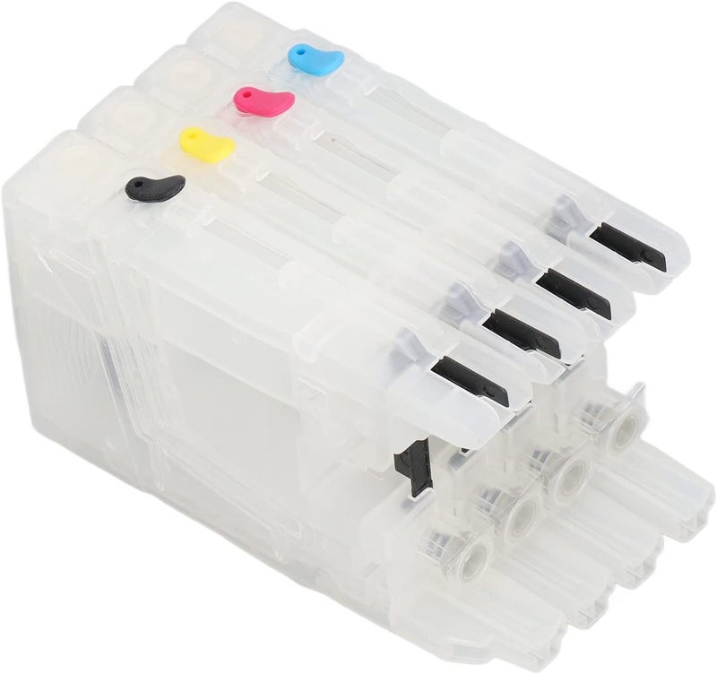 4Pcs Ink Cartridges Compatible for LC12 LC17 LC71 LC73 LC75 LC77 LC79 LC400 LC450 LC1220 LC1240 LC1280, Refill Replacement BK C M Y 4 Colors, Inkjet Printer - Image 3