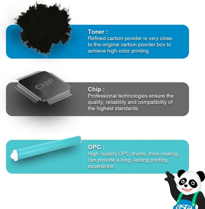 Asta 415A W2030A With Chip Toner Cartridge Compatible For HP Color LaserJet Pro M454dn M454dw MFP M479dw M479fdn M479fdw M479fnw Printer W 2030 415 A Office Work Printing Print (Black) - Image 4