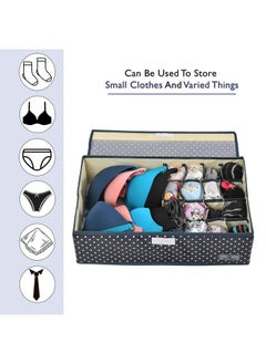 Yellow Weaves Undergarments Organizer For Women|Clothes Organizer For Clothing Wardrobe|Drawer Organizer|Storage Box For Clothes Innerwear Bra Panty Socks Ties-Black Polka-Polyester - pzsku/Z003A70D21A57A99F8828Z/45/_/1736426779/c70893f3-69a4-4660-9846-1decf3c8ba5c