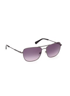GANT Men's UV Protection Navigator Shape Metal Sunglasses GA722114B58 - Lens Size: 58 Mm - Shiny Light Ruthenium  - Image 3