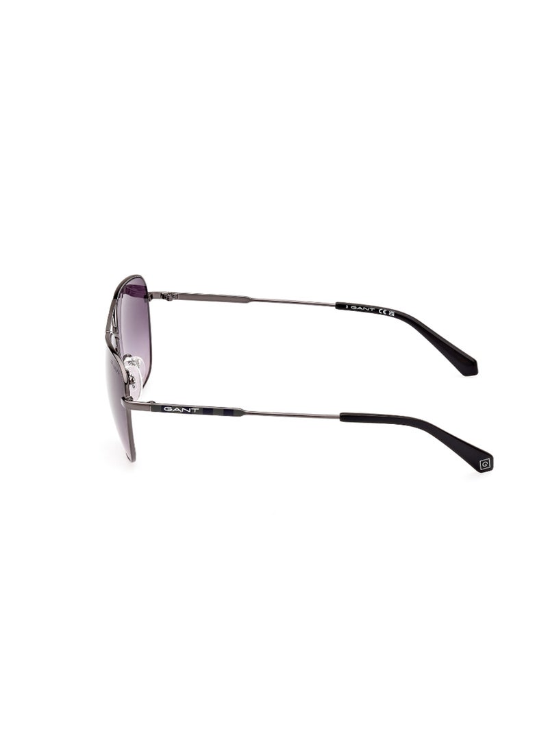 GANT Men's UV Protection Navigator Shape Metal Sunglasses GA722114B58 - Lens Size: 58 Mm - Shiny Light Ruthenium  - Image 4