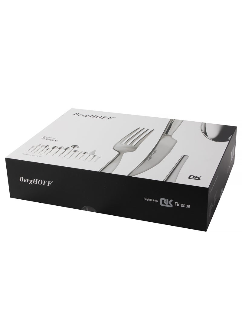 بيرجوف بيرجهوف- طقم أدوات مائدة مكون من 72 قطعة فاينيس - فولاذ مقاوم للصدأ (ستانليس ستيل)18/10 عالي الجودة -معبأ في صندوق يصلح كهدية - منتج بلجيكي - Image 4