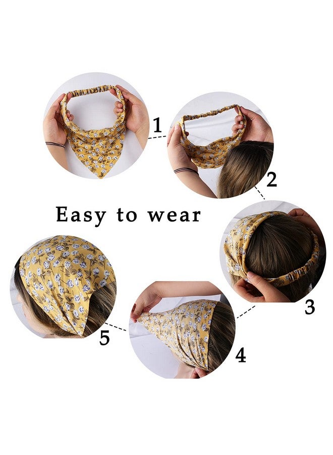 Jaciya Hair Scarfs Headband Bandana 10pcs Head Scarves Hair Accessories for Women pañuelos para la cabeza para mujer - Image 2