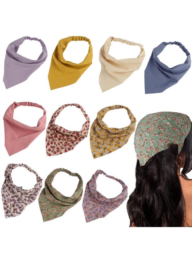 Jaciya Hair Scarfs Headband Bandana 10pcs Head Scarves Hair Accessories for Women pañuelos para la cabeza para mujer - Image 1