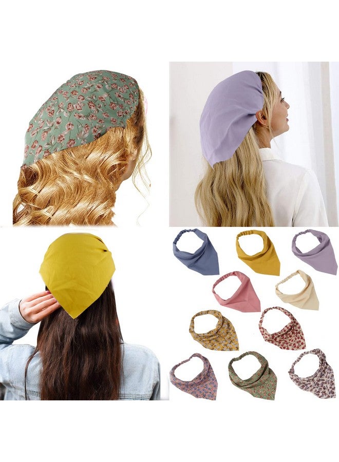 Jaciya Hair Scarfs Headband Bandana 10pcs Head Scarves Hair Accessories for Women pañuelos para la cabeza para mujer - Image 5