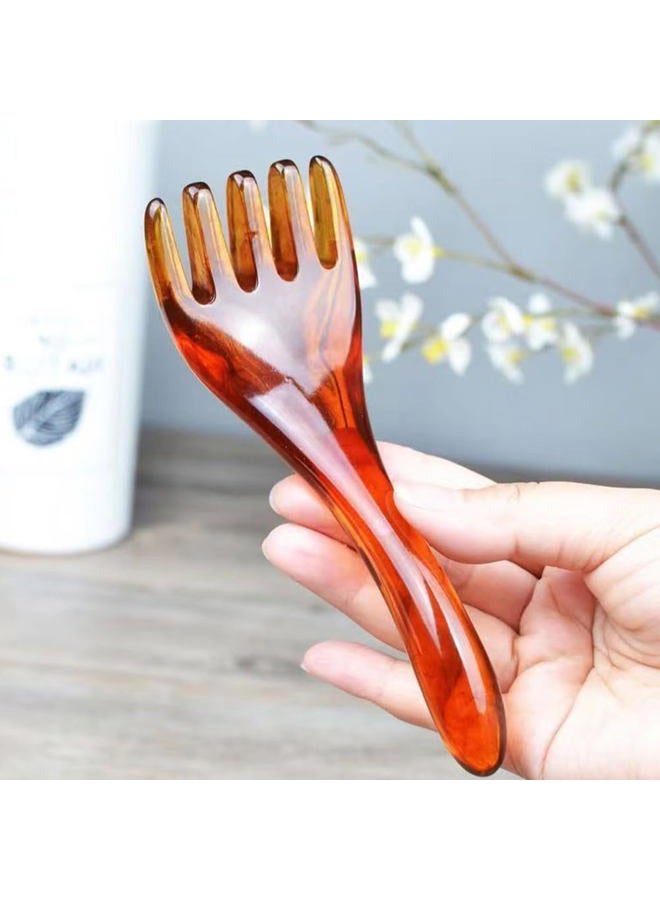 Healifty 4 Pcs Guasha Scraping Massage Tool Massage Comb Facial Massage Board Scalp Comb Massager for Head Face Body - Image 3