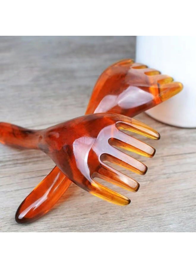 Healifty 4 Pcs Guasha Scraping Massage Tool Massage Comb Facial Massage Board Scalp Comb Massager for Head Face Body - Image 4