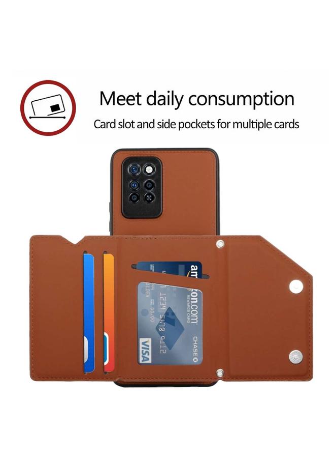 Zaboon Case For Infinix Note 10 Pro Skin Feel PU + TPU + PC Phone Case - Image 5