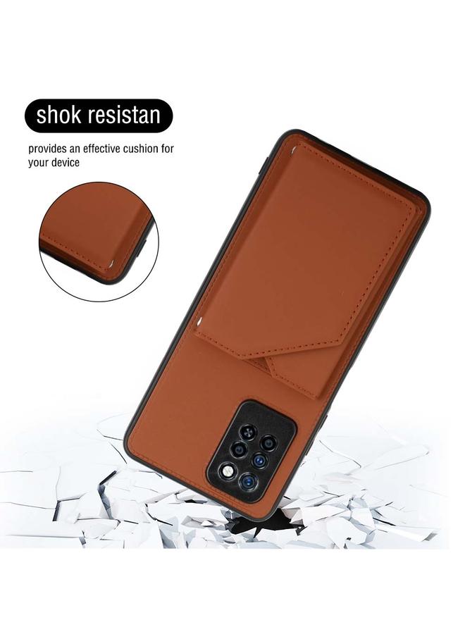 Zaboon Case For Infinix Note 10 Pro Skin Feel PU + TPU + PC Phone Case - Image 3