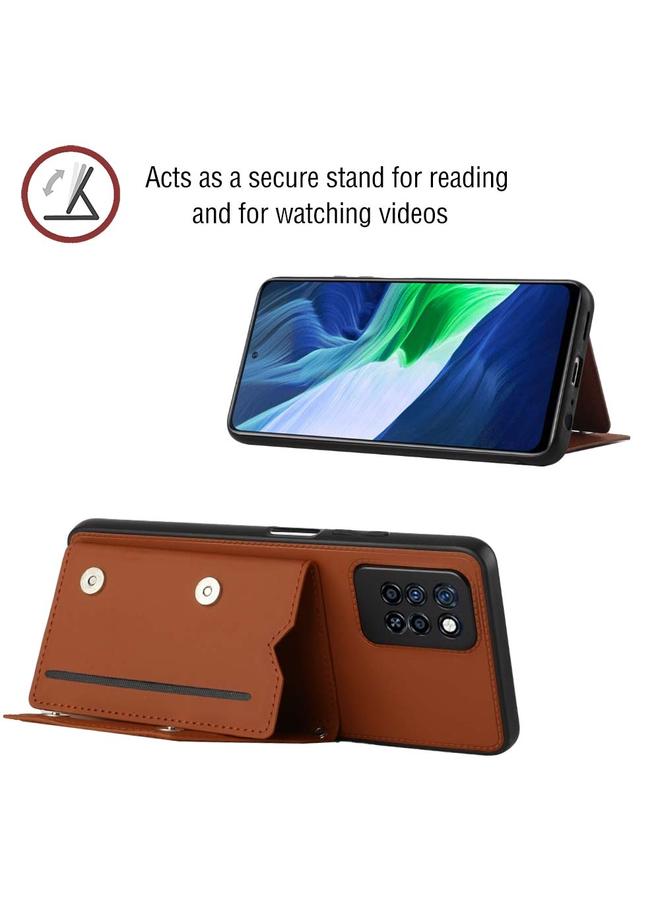 Zaboon Case For Infinix Note 10 Pro Skin Feel PU + TPU + PC Phone Case - Image 4