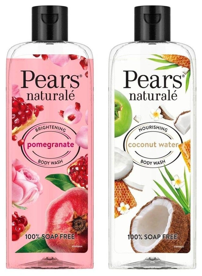 Pears Naturale Nourishing Coconut Water Bodywash, 250 Ml & Naturale Brightening Pomegranate Bodywash, 250 Ml - Image 1