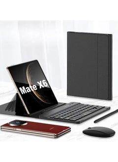 General Wireless keyboard compatible with Huawei Mate X6 phone with Bluetooth keyboard, mouse and foldable stand holster. Pen with pen + Huawei Mate X6 pen slot  - Image 1