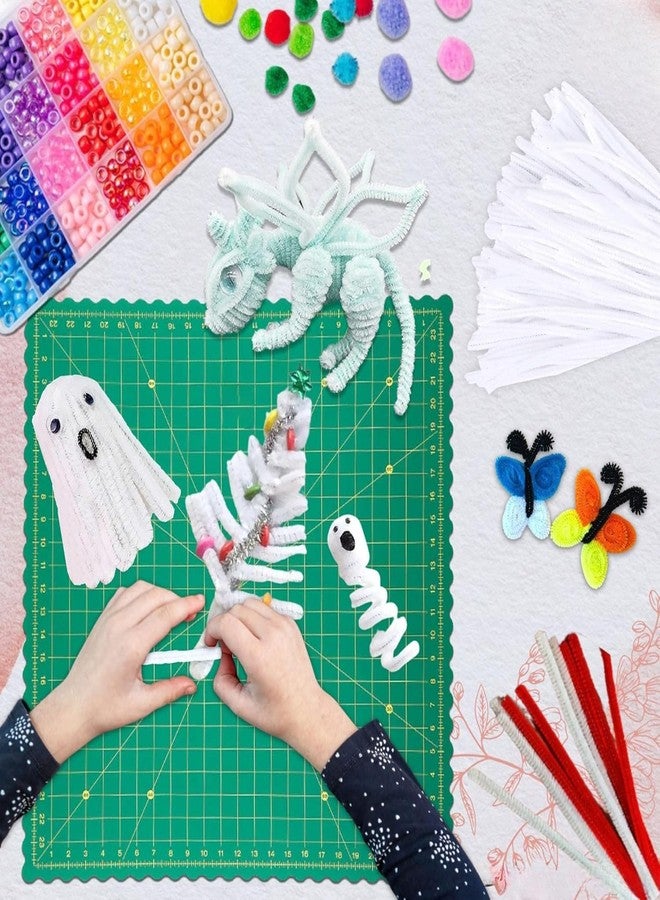 Pixora Pipe Cleaners for Crafts, White Chenille Stems, 30cm/11.81in, 100 PCS, DIY Arts and Crafts Supplies for Kids, Festival Decoration Projects - Image 3